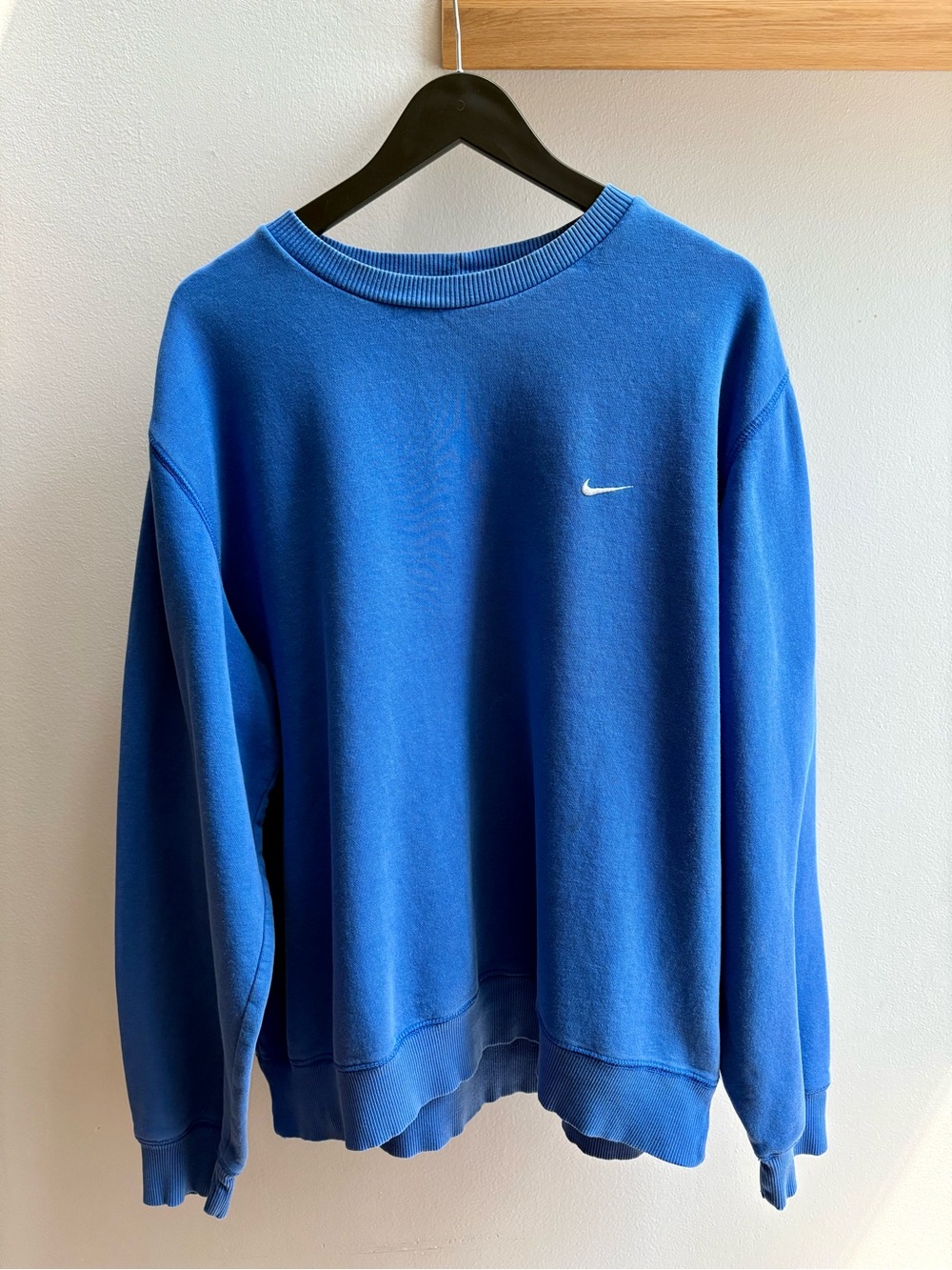 Nike royal blue 2010s pullover swoosh crewneck sweatshirt XL